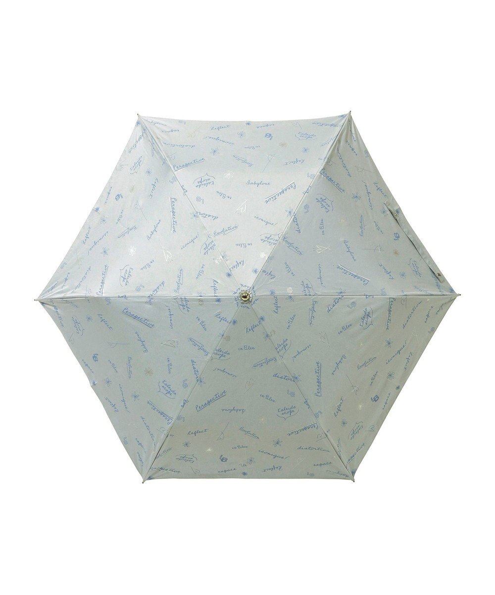 MOONBAT 【一級遮光/晴雨兼用】LANVIN en Bleu (ランバン オン ブルー) 折りたたみ日傘 ラインドローイング 遮光 遮熱 UV 