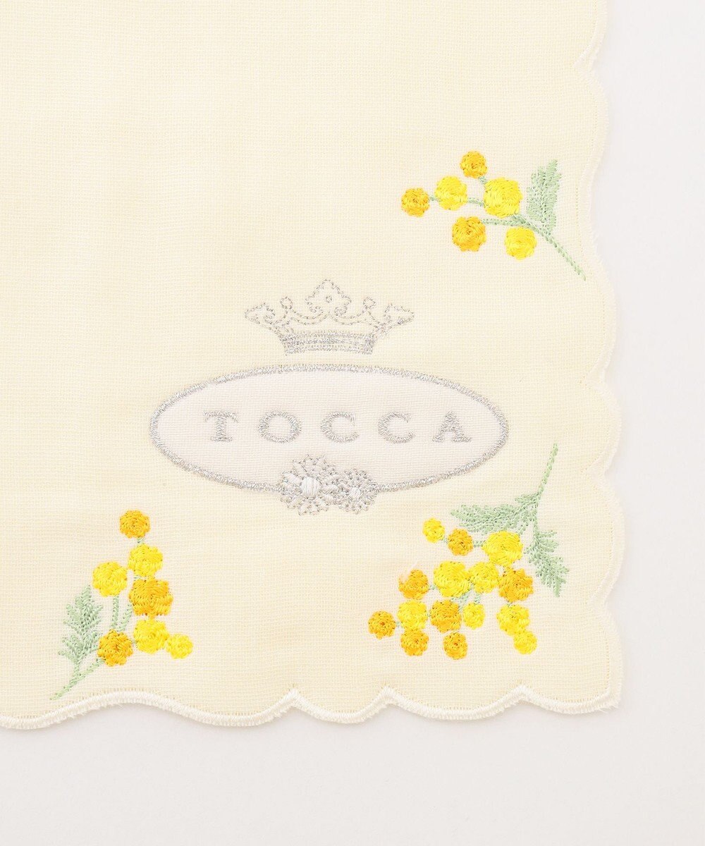 TOCCA AIRY YELLOW PEARL HANDKERCHIEF ハンカチ 