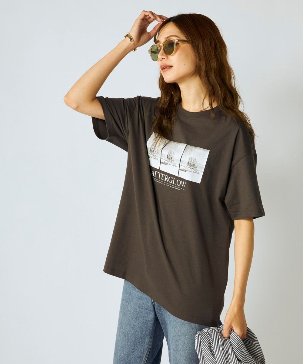 OP／FILA 【Ocean Pacific】フォトプリントTシャツ 