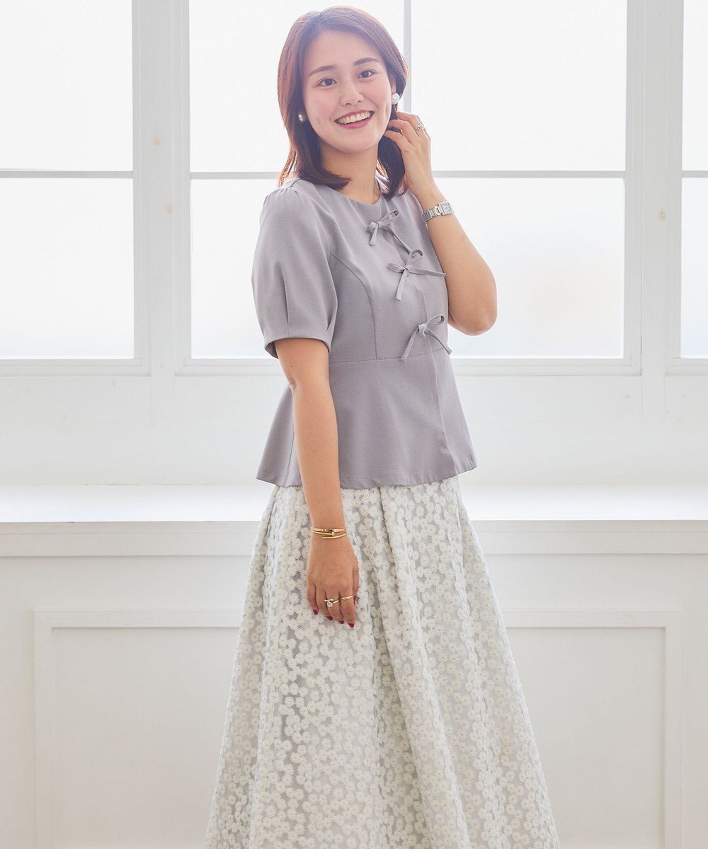 Feroux リボンブラウス ジャケット 