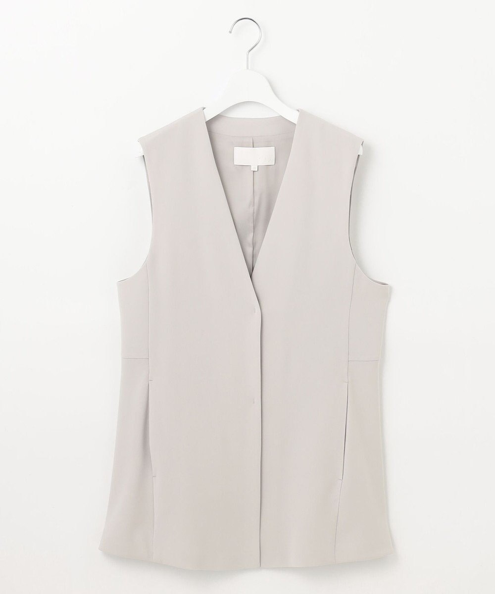 自由区 L 【セットアップ対応・洗える】トリアセダブルクロス ジレ 