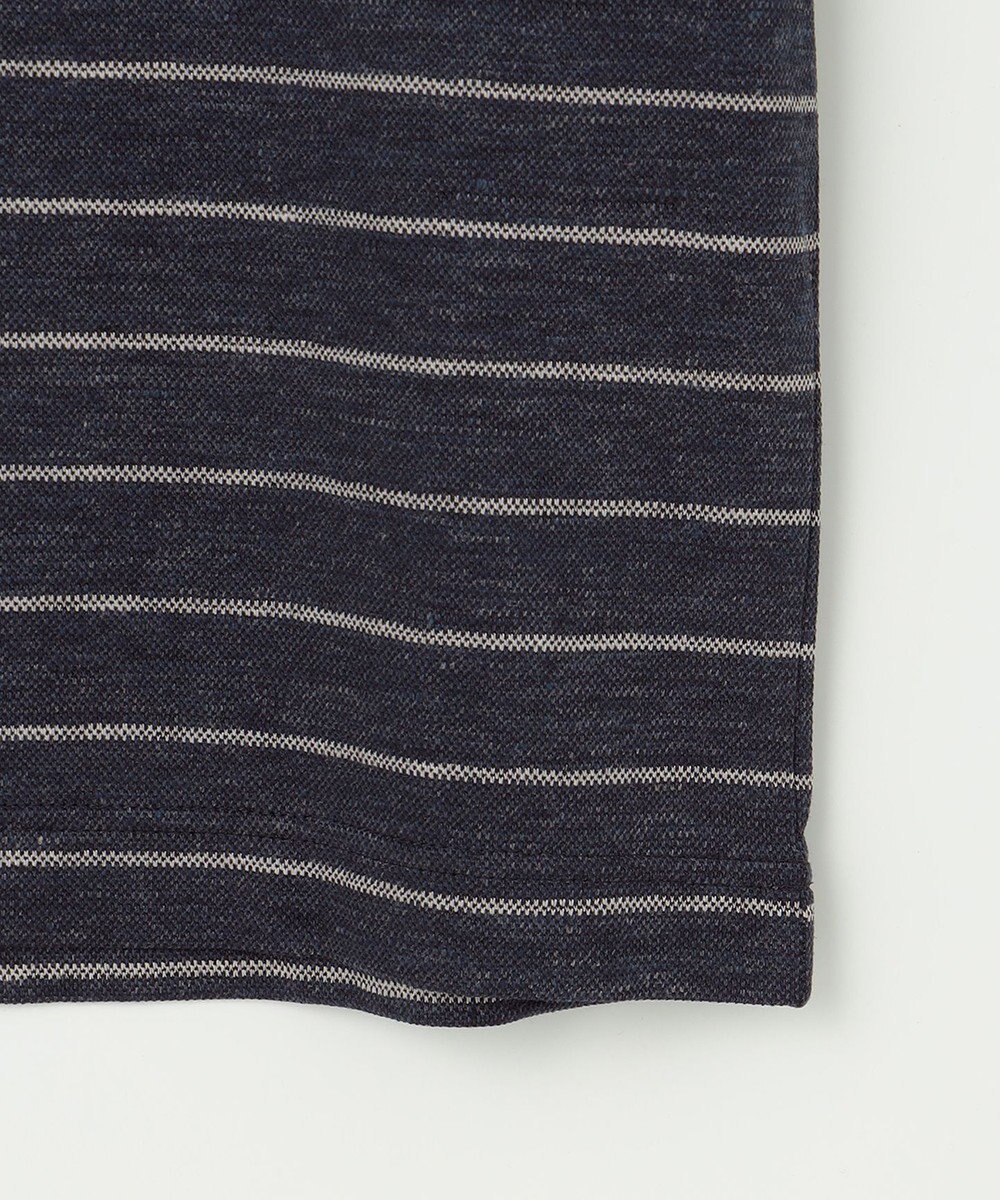 JOSEPH ABBOUD 【清涼感/吸水速乾】リネンハニカムボーダーＴシャツ 