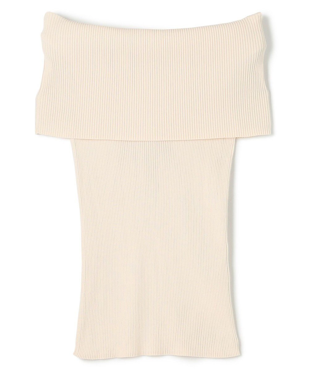BEIGE， 【洗える】BRERA / オフショルダーストレッチリブニット 