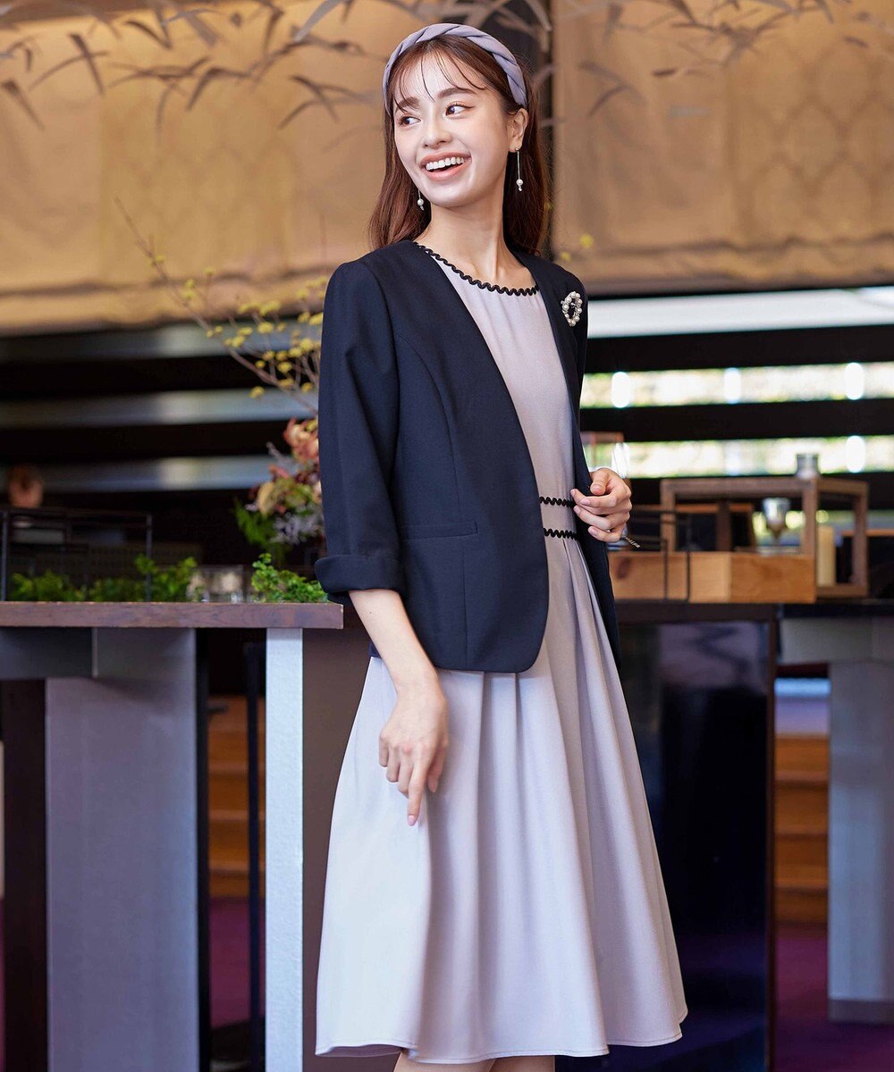 Tiaclasse 【吸水速乾・接触冷感・UVケア・防シワ・洗える】カチオンカラーレスジャケット 