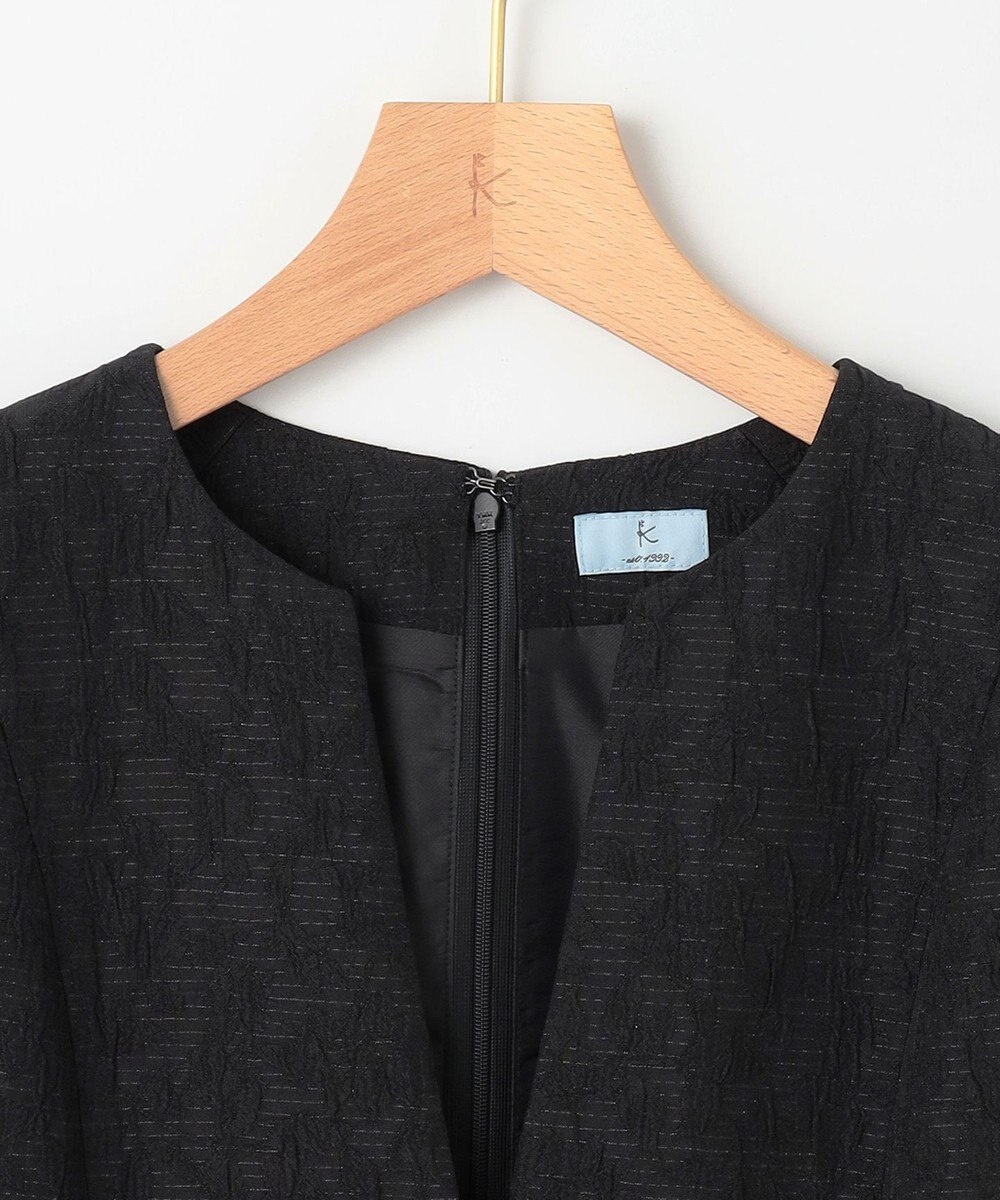 組曲 フラワーラメジャカード ジャンパースカート 