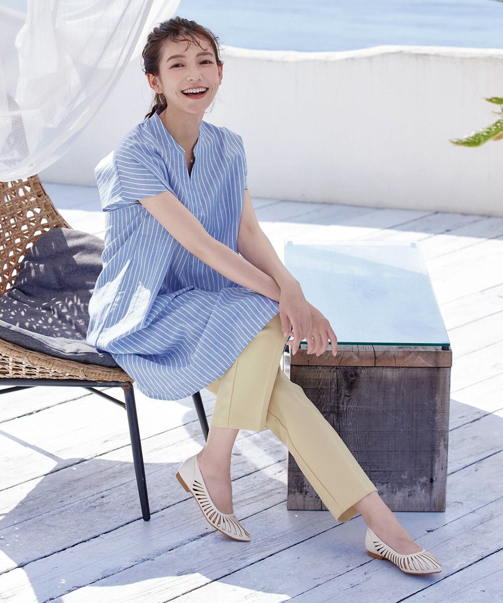 Tiaclasse 【小倉優子さん着用・フラット&ヒール2TYPE】ケージデザインシアーパンプス 