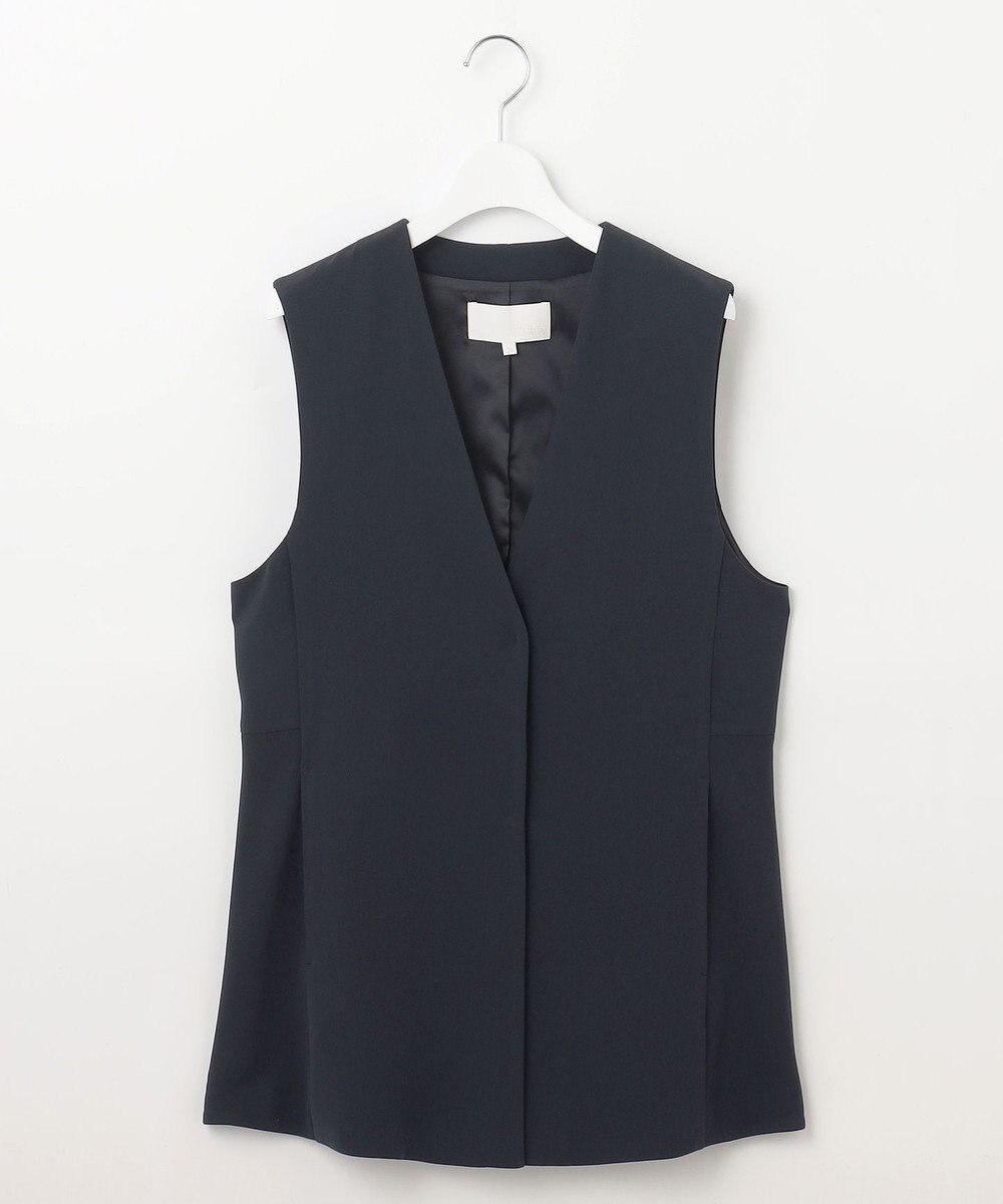 自由区 【セットアップ対応・洗える】トリアセダブルクロス ジレ 