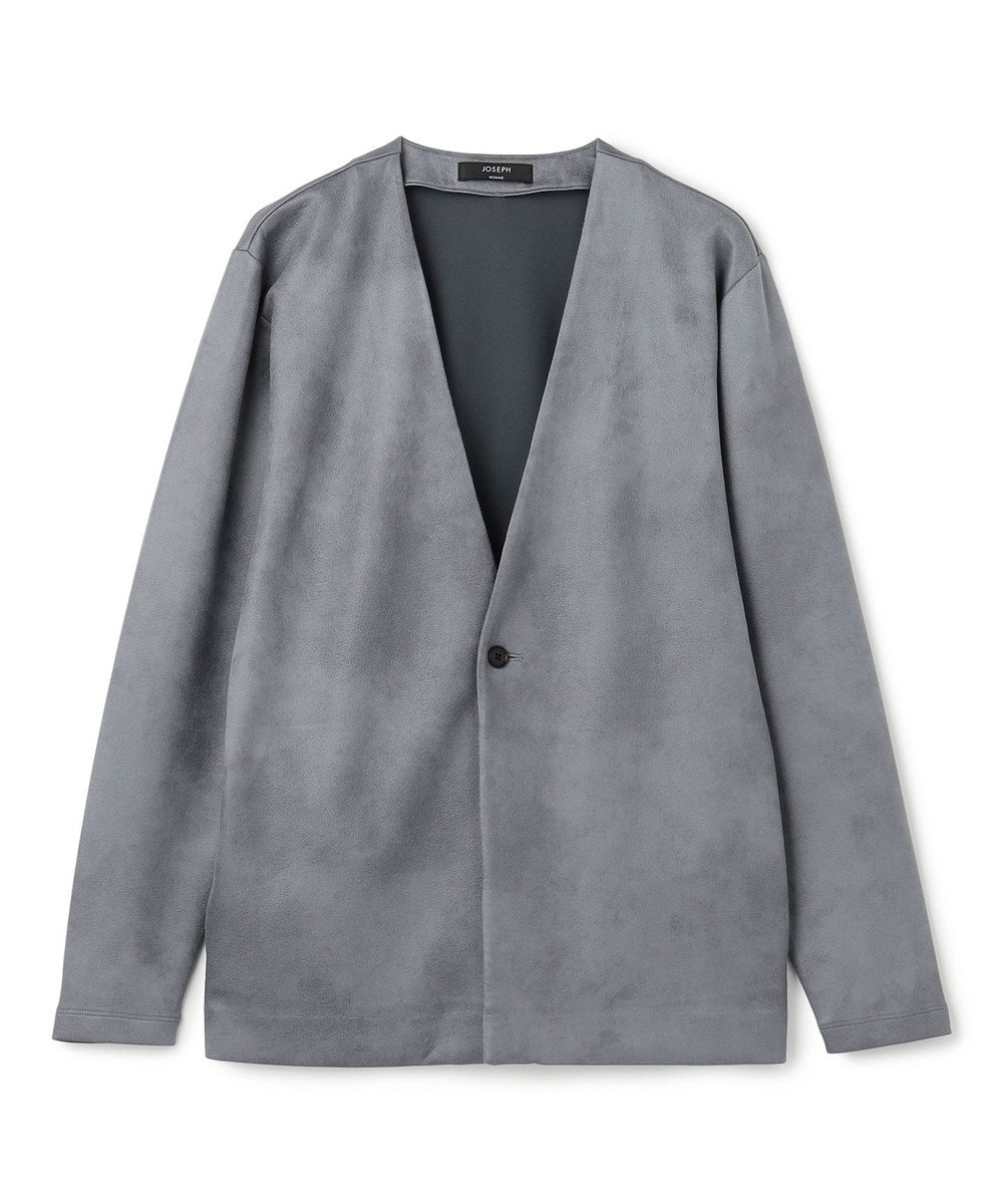 JOSEPH HOMME 新素材【ストレッチ/光沢感】レザーライクジャージー　カーディガン 