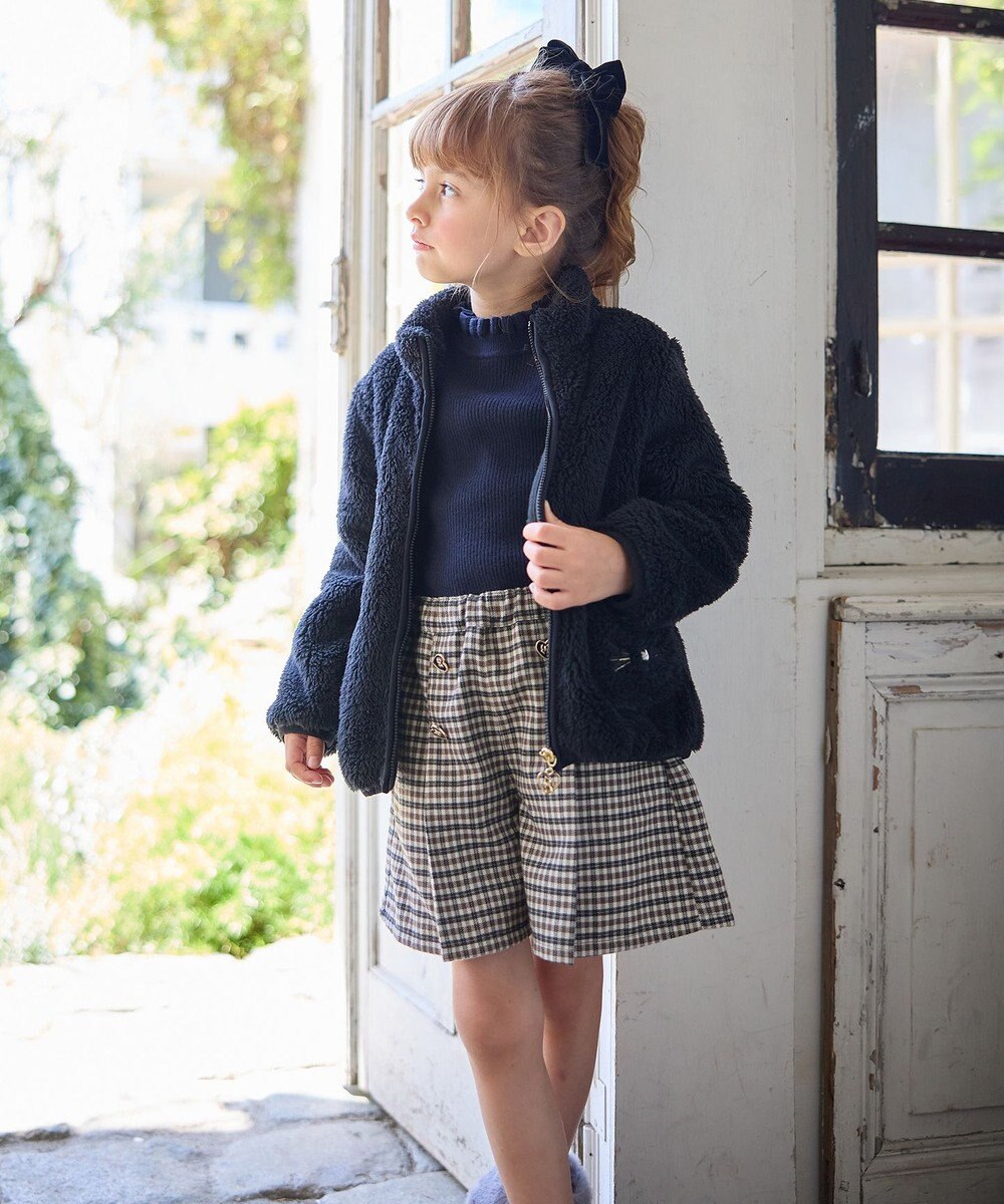 ANY KIDS ネコポケットボアブルゾン 