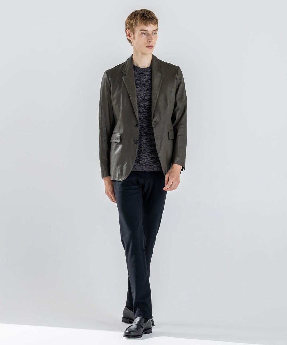 JOSEPH HOMME 新素材【シャツ感覚で羽織れる軽さ】シュリンクエアレザー　ジャケット 
