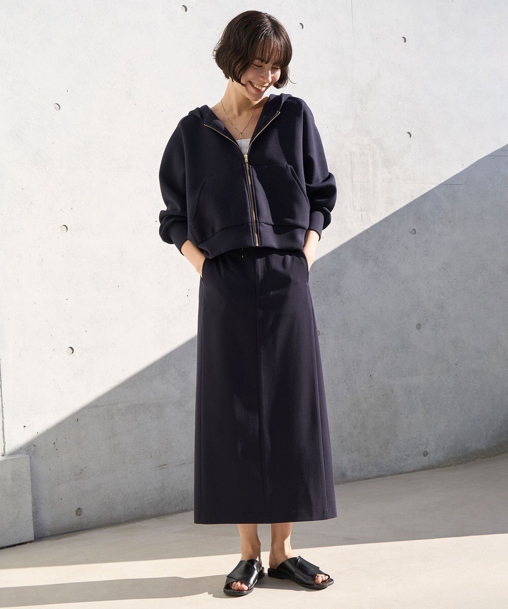 UNFILO L ダブルフェイス ZIPパーカー 