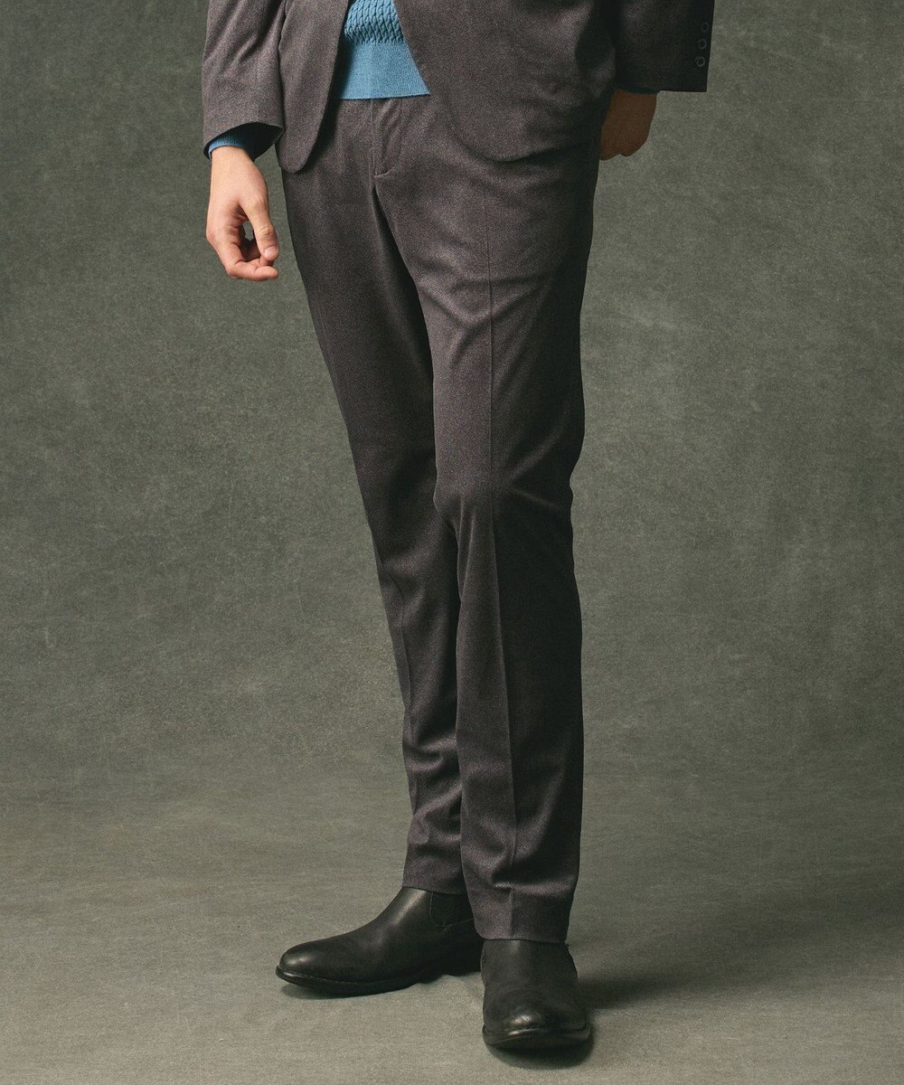 JOSEPH ABBOUD 【軽量/ストレッチ/スウェードタッチ】トリコットコーデュロイ パンツ 