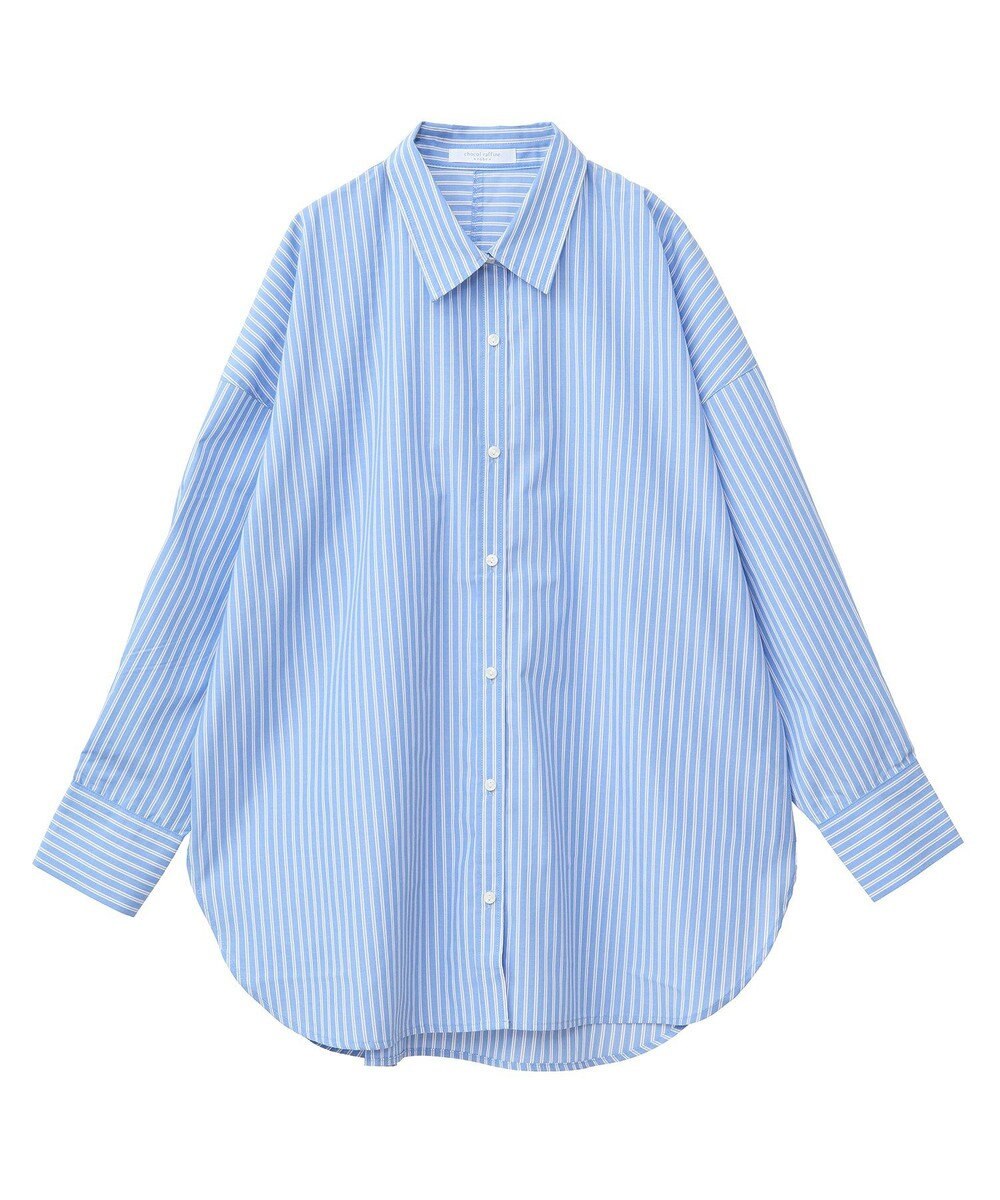 Green Parks イージーケアストライプシャツ 