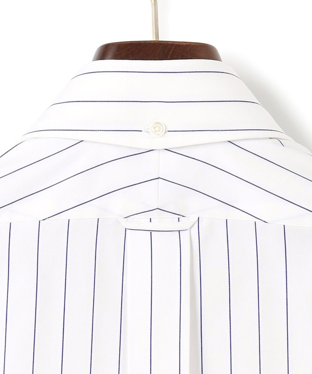 J.PRESS MEN 【PREMIUM PLEATS / 形態安定】スーピマコットンボールドストライプ ドレスシャツ / B.D. 