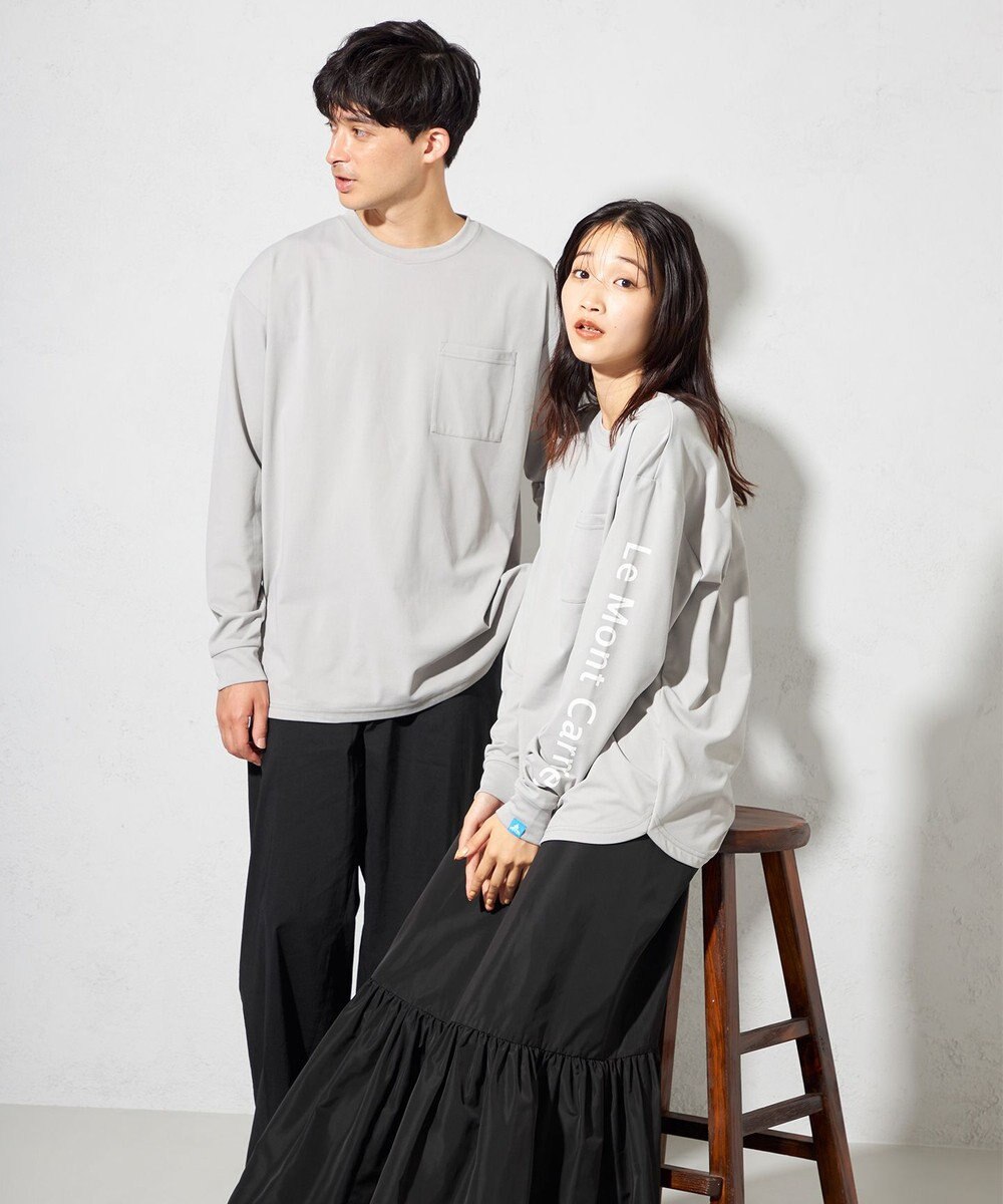 SHARE PARK LADIES 【UNISEX】吸水速乾 ショルダーロゴロングスリーブTシャツ（S・Mサイズ） 