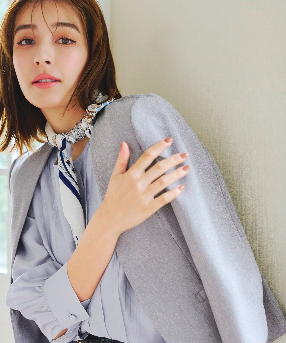 Tiaclasse 【吸水速乾・接触冷感・UVケア・防シワ・洗える】カチオンカラーレスジャケット 