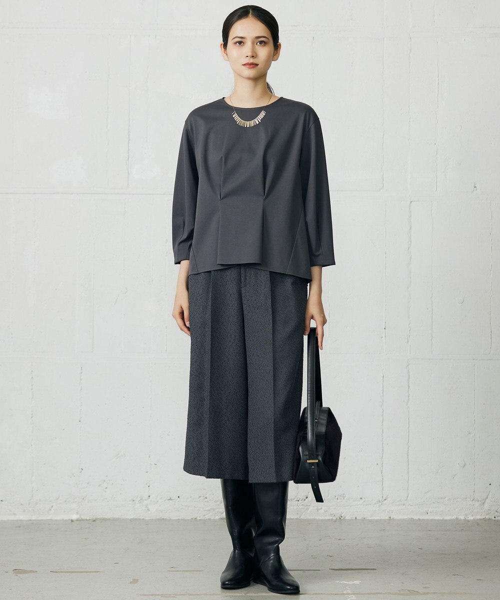 自由区 S クリアコットンポンチタックジャージ カットソー 