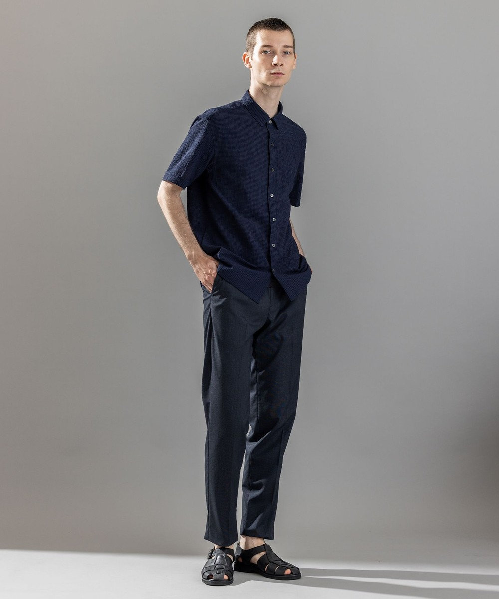 JOSEPH HOMME 【ストレッチ/ウエストゴム仕様】キャリーマンストレッチ ドロスト付ストレートパンツ / HOVE 