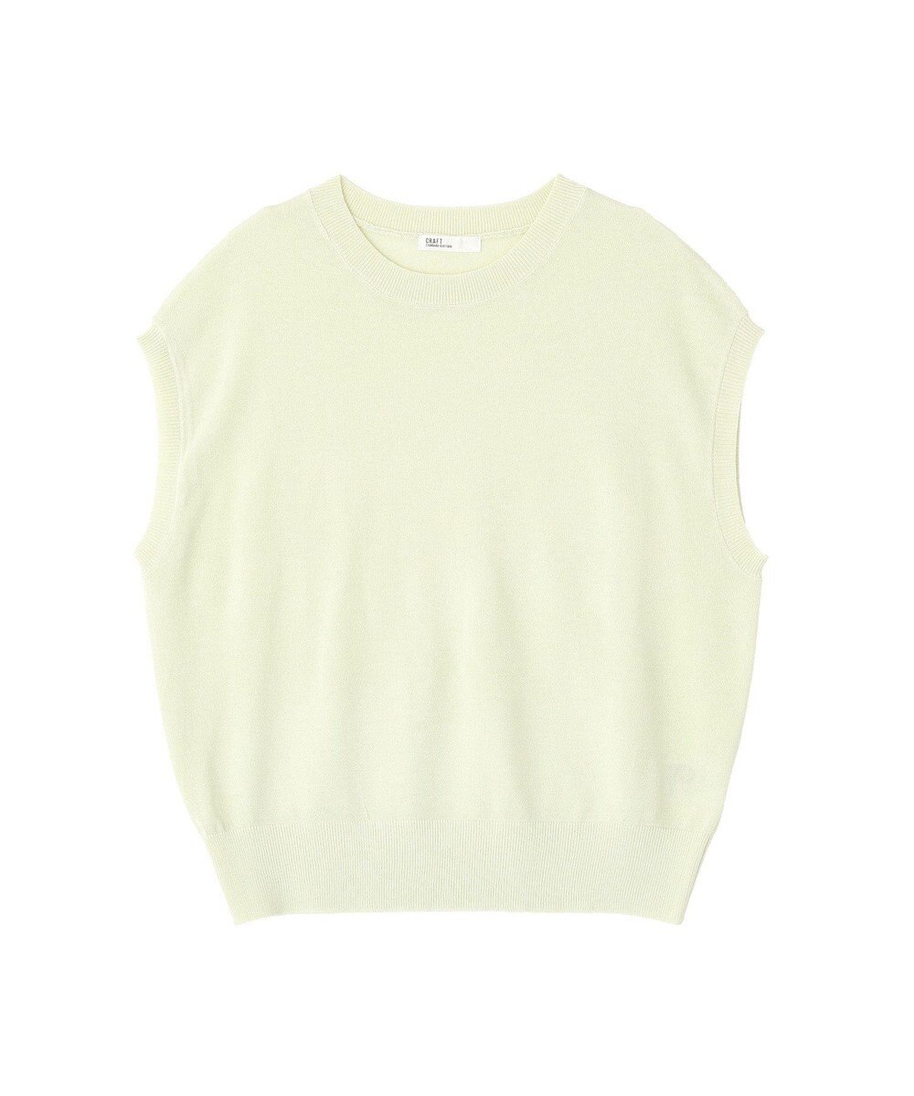 CRAFT STANDARD BOUTIQUE 【2点SET】ストール付きノースリーブニットプルオーバー 