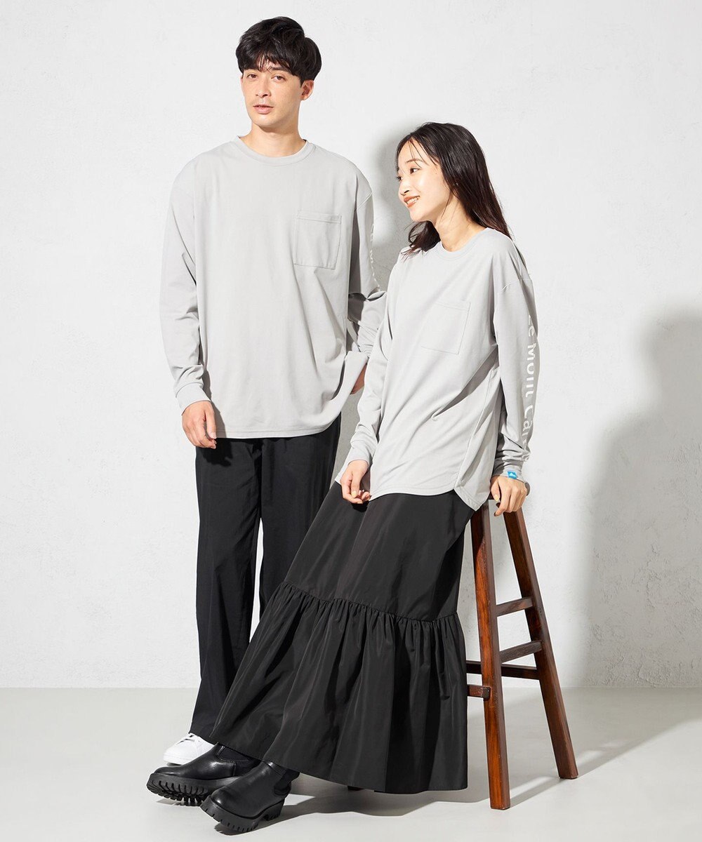 SHARE PARK LADIES 【UNISEX】吸水速乾 ショルダーロゴロングスリーブTシャツ（S・Mサイズ） 