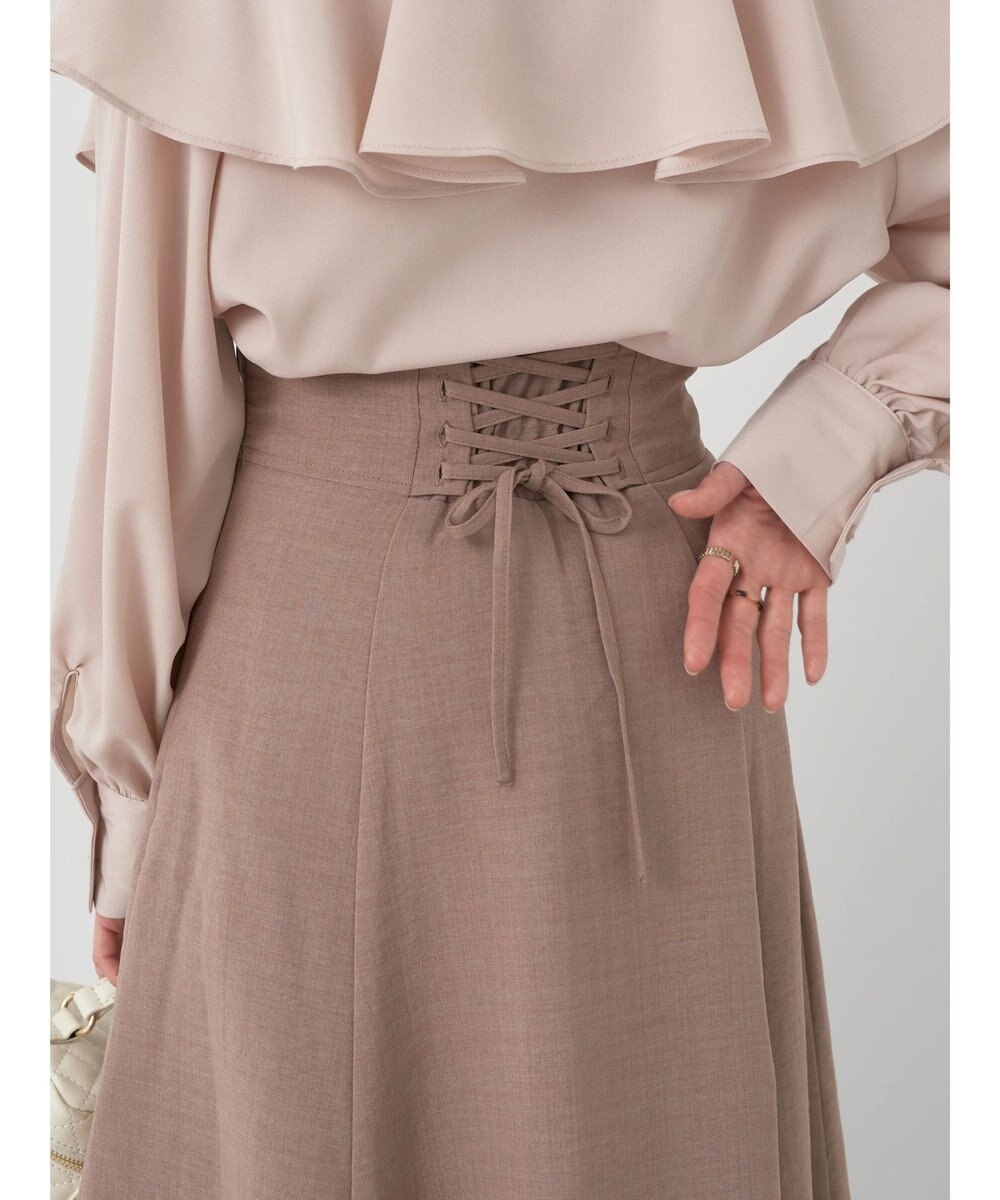 earth music&ecology バックレースアップスカート 