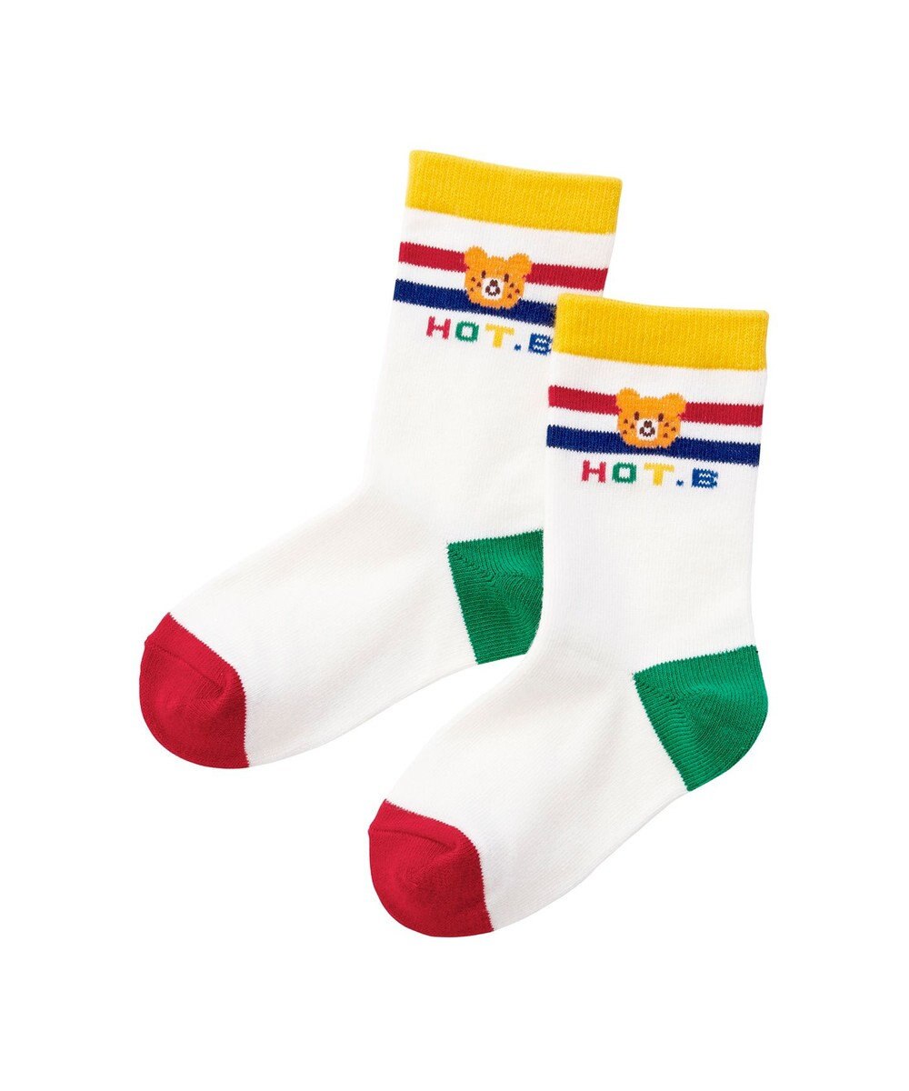 MIKI HOUSE HOT BISCUITS 【9-19cm / 靴下2足セット】 クルー丈 ソックスパック2足セット 