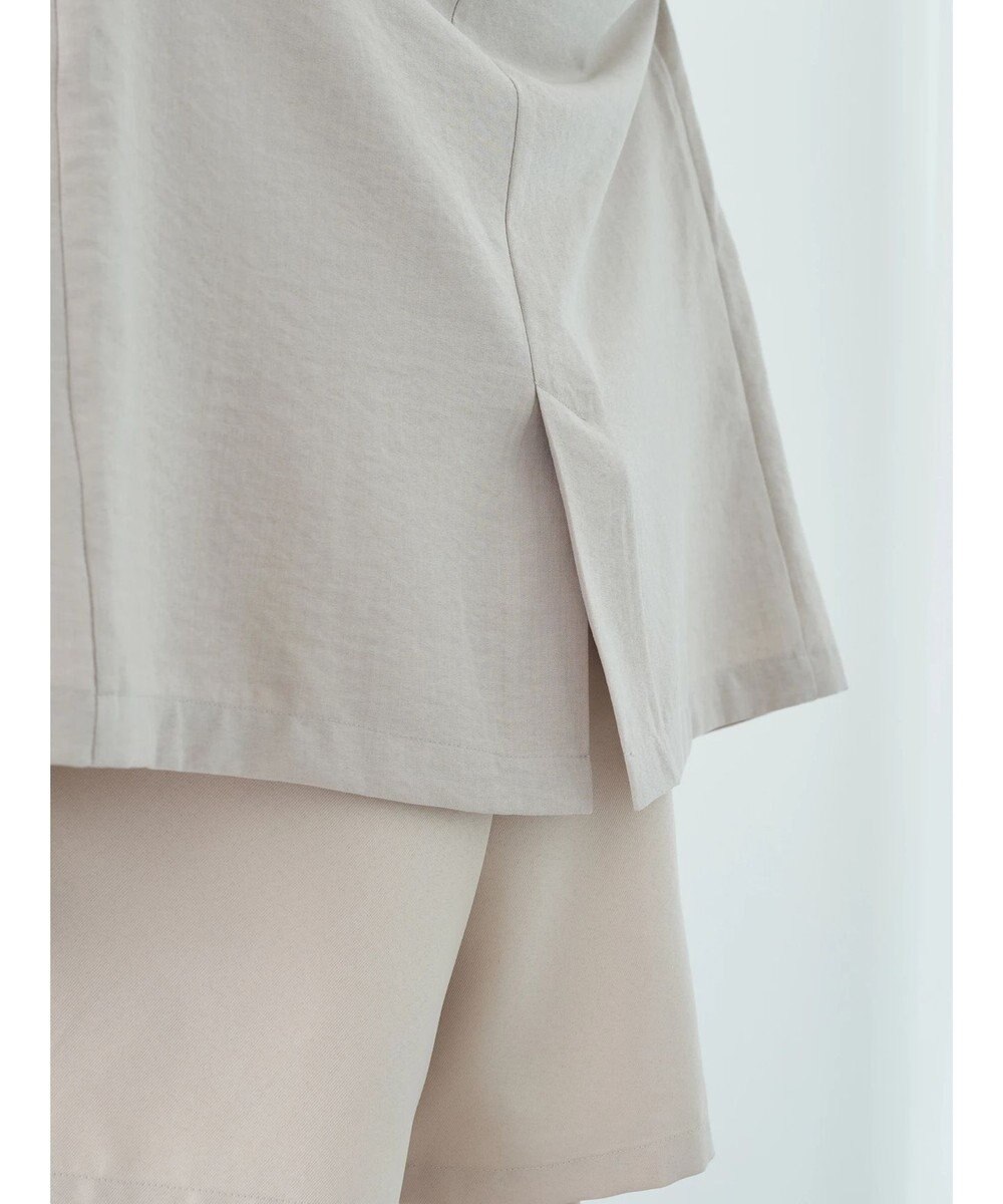 earth music&ecology リネンライク５分袖ジャケット 