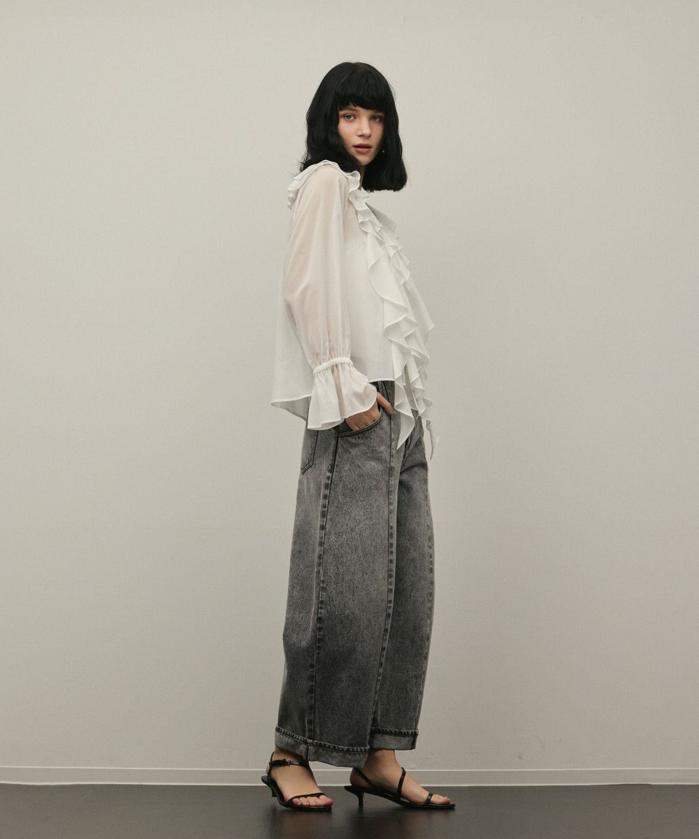 GRACE CONTINENTAL クロップトバレルパンツ 