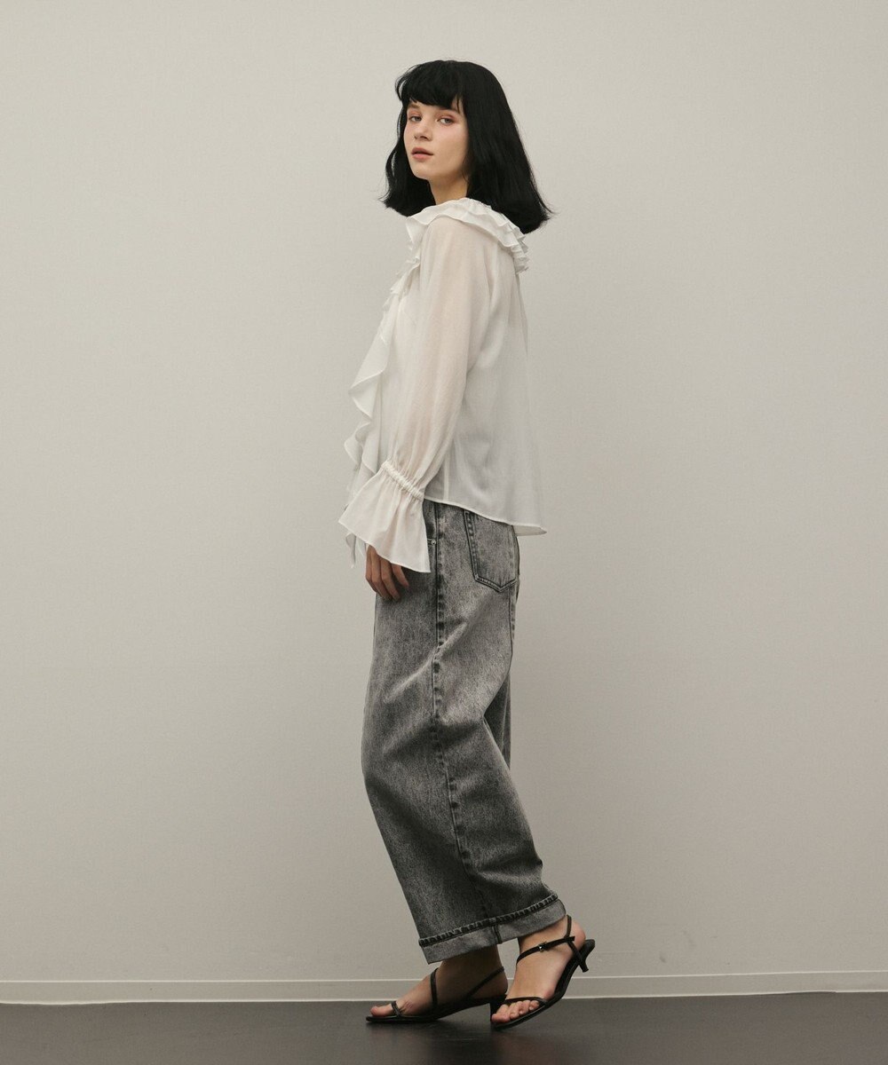 GRACE CONTINENTAL クロップトバレルパンツ 