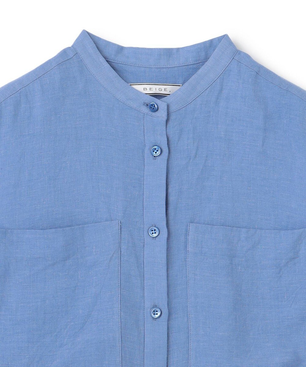 BEIGE， BASILE / バンドカラーシャツ 