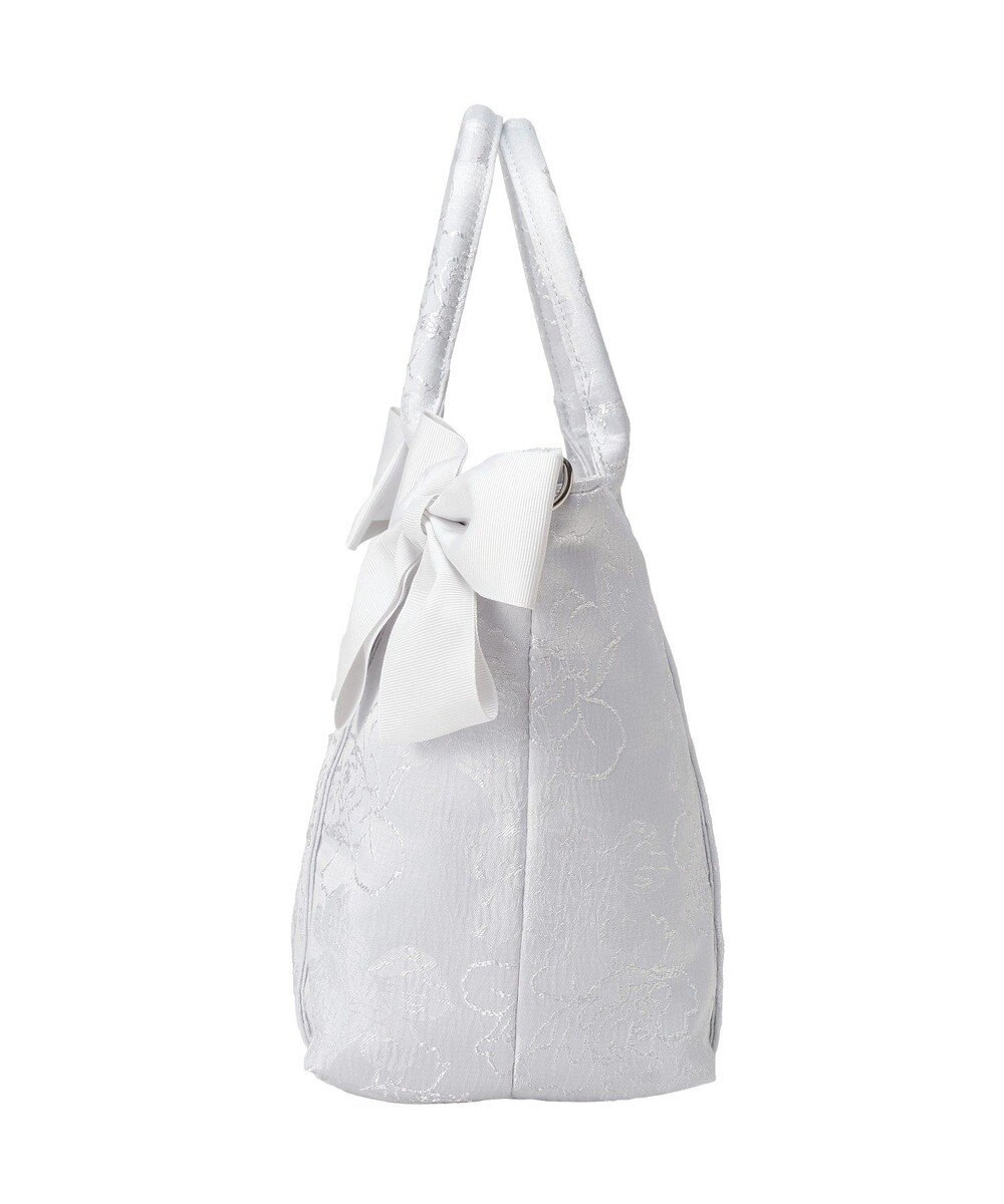 Maison de FLEUR ブルーマニアボリュームリボン２ＷａｙトートＭバッグ 