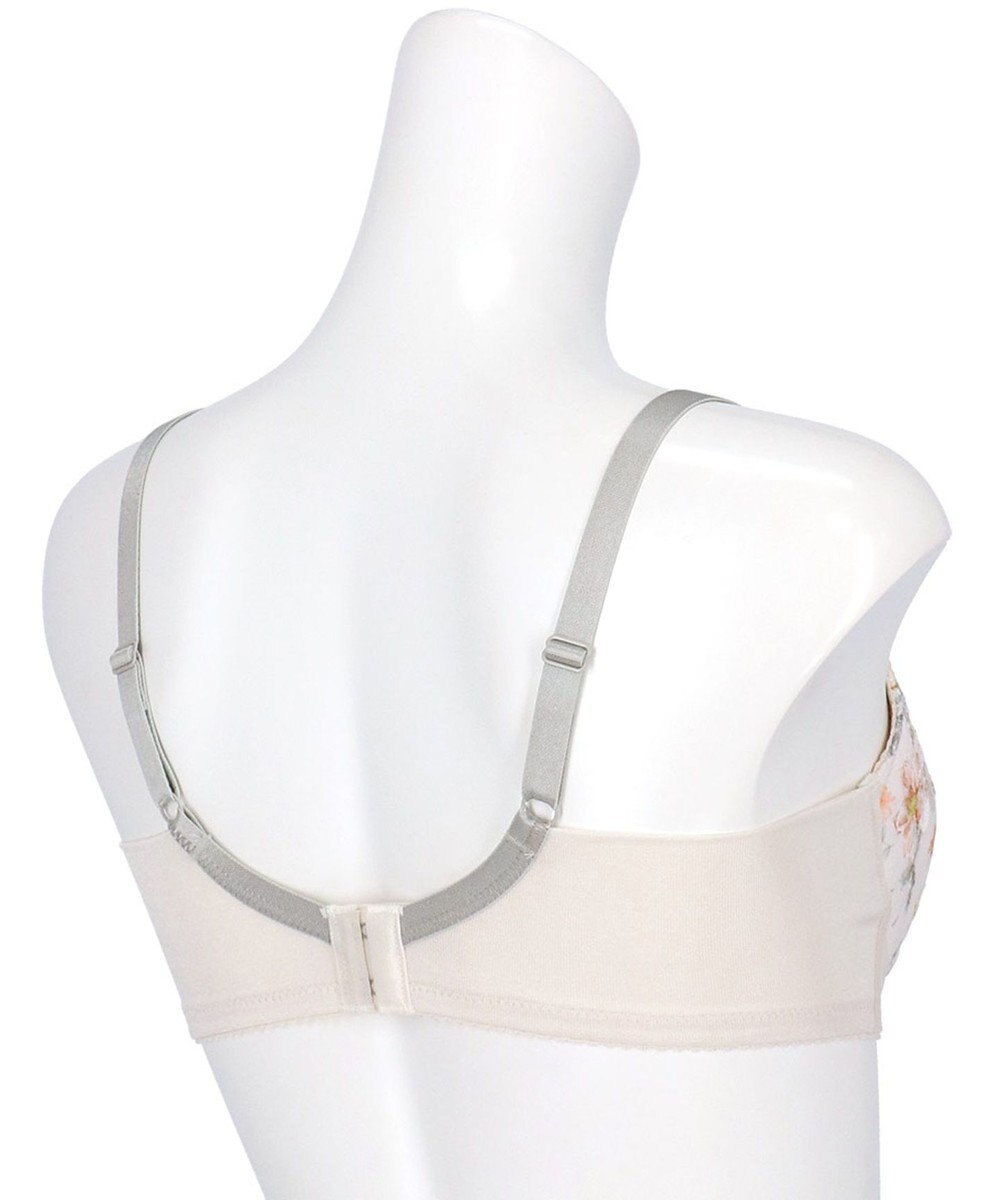 WACOAL 【小さく見せるブラ】 レーシィ ブラジャー 着やせ効果 コンパクトにメイク バストの突出をおさえる 背中の段差を軽減 大きいサイズ レディース BRB453 /ワコール 