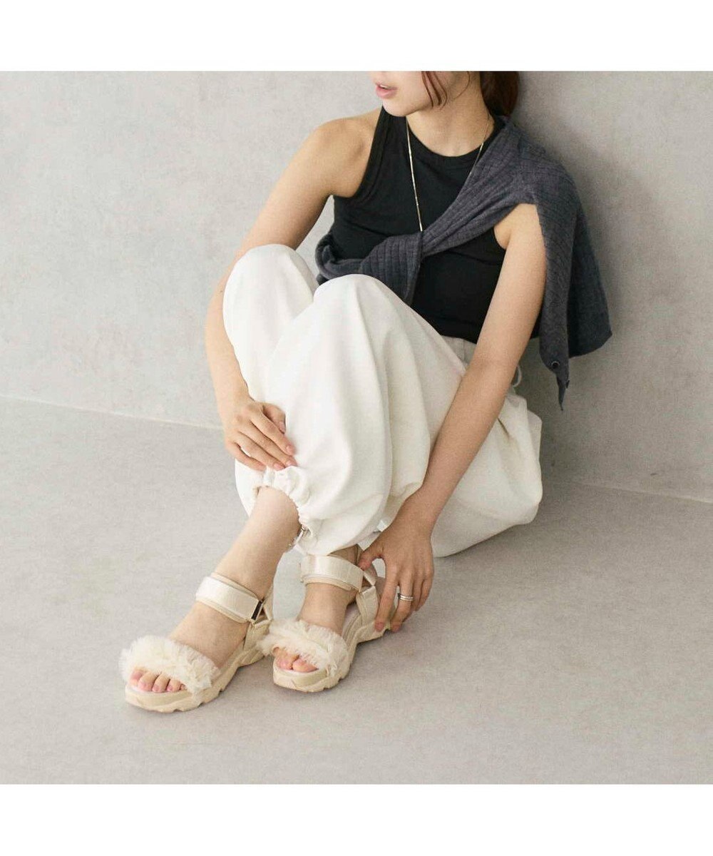 MODE ET JACOMO <carino>チュール付スポーツサンダル 