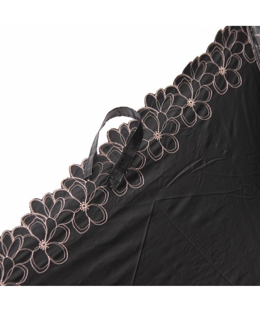 UNBILLION カシュネ cachenez / 【晴雨兼用】【日傘】 【UV カット率99.999.9％以上】PU軽量フラワー刺繍ミニ折りたたみ傘 