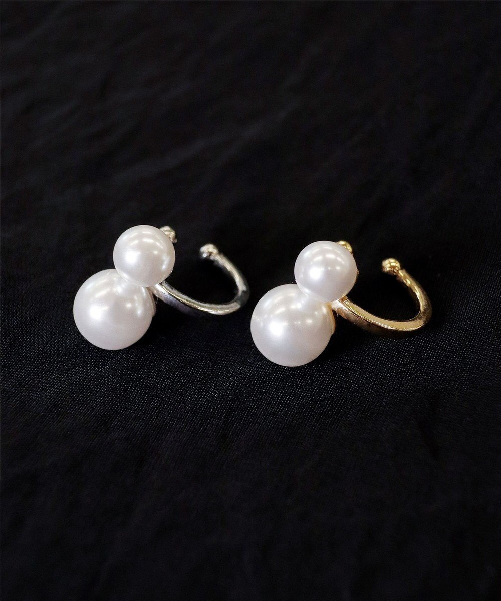 Tiaclasse 【選べる2種類】パールイヤーカフ 