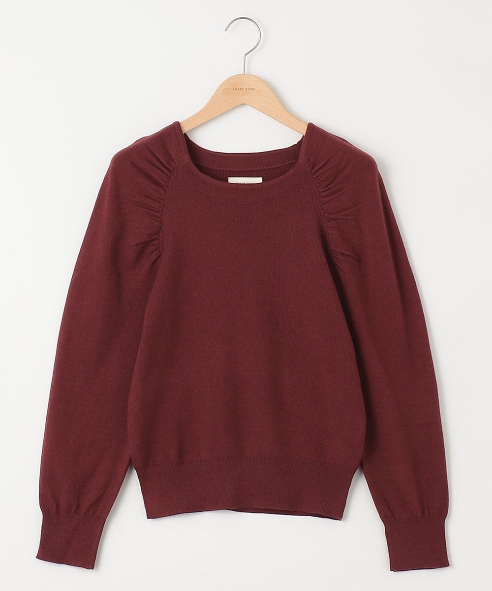 SHARE PARK LADIES ギャザースリーブプルオーバー 