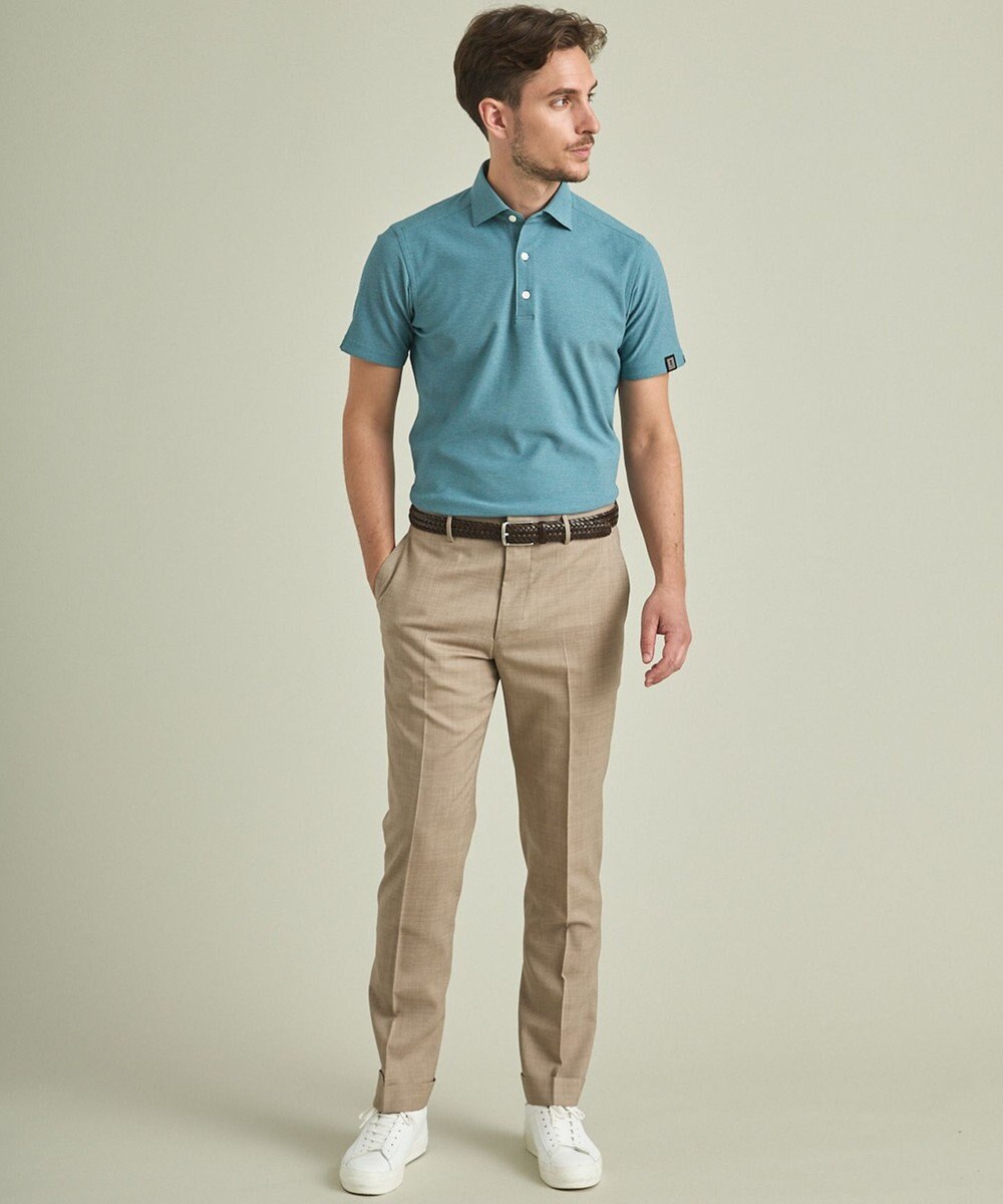 GOTAIRIKU 2年連続売上NO1【仕事で着られる】キレイめ 鹿の子ビズポロシャツ 