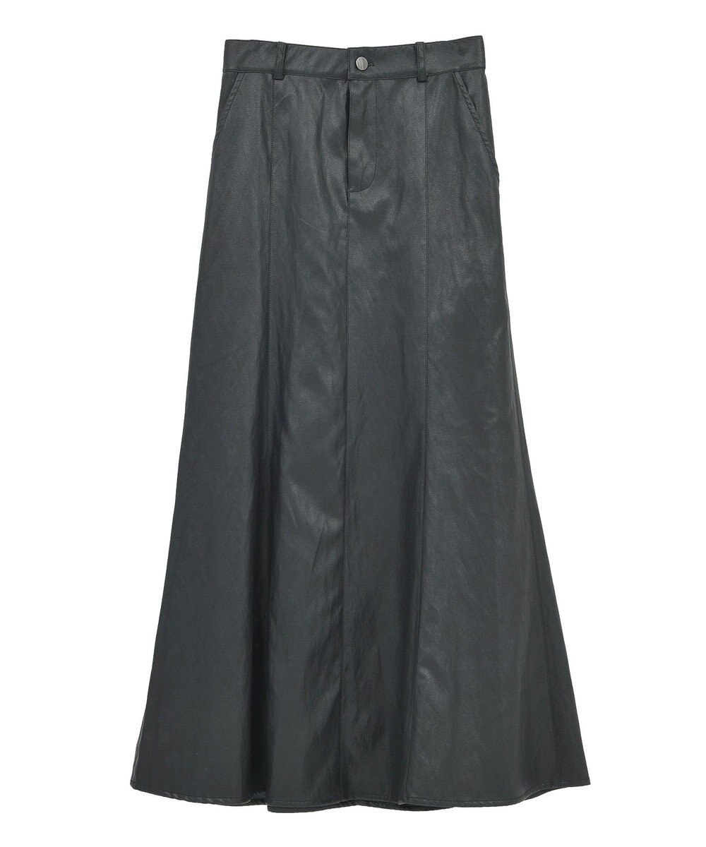 YECCA VECCA レザーライクマーメイドスカート 