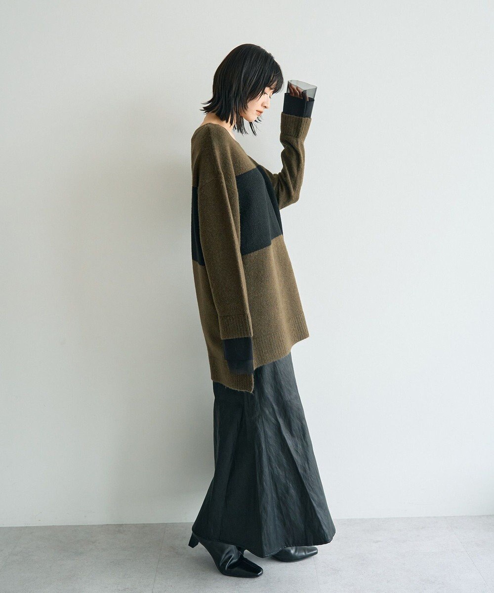 YECCA VECCA レザーライクマーメイドスカート 