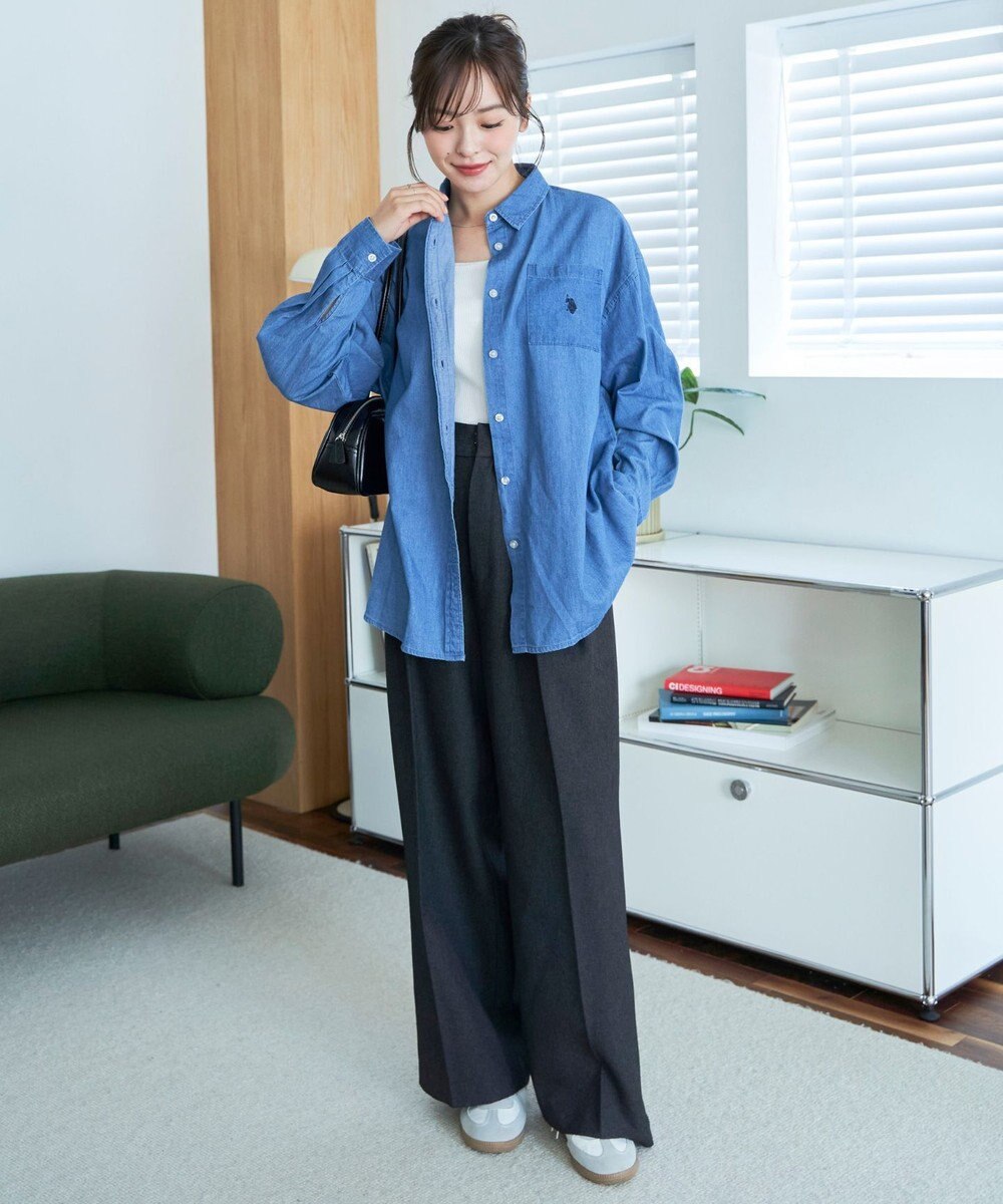 WEGO 【25年秋新色登場★】U.S. POLO ASSN.別注ロングスリーブシャツ 