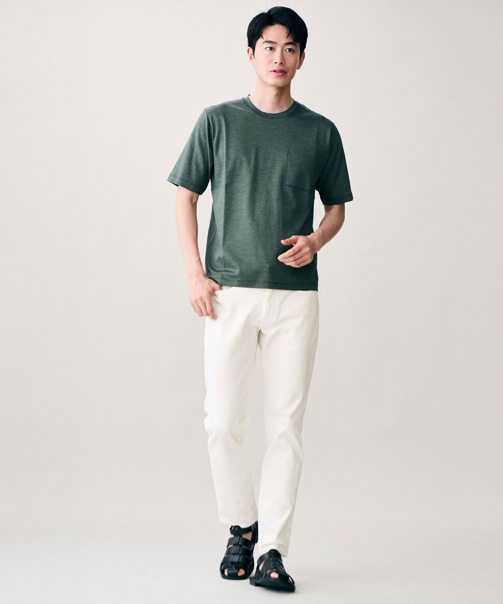 JOSEPH ABBOUD 【キングサイズ・ジャージー素材・ストレッチ】コンパクトコットンジャージー Tシャツ 