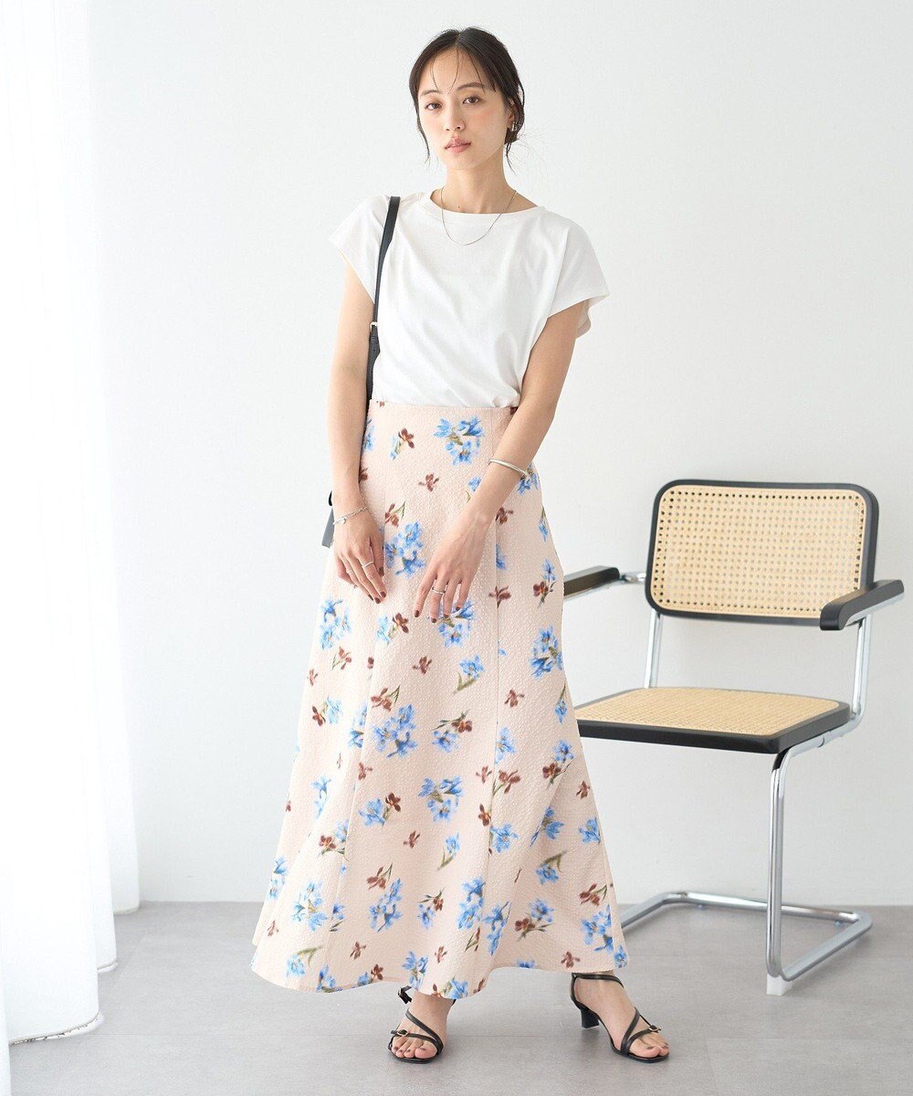 earth music&ecology 【遮熱・接触冷感・UVカット】フレンチスリーブTシャツ 
