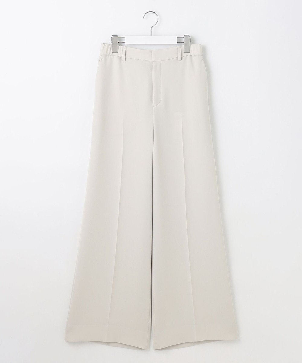 自由区 【セットアップ対応・洗える】トリアセダブルクロス ワイドパンツ 