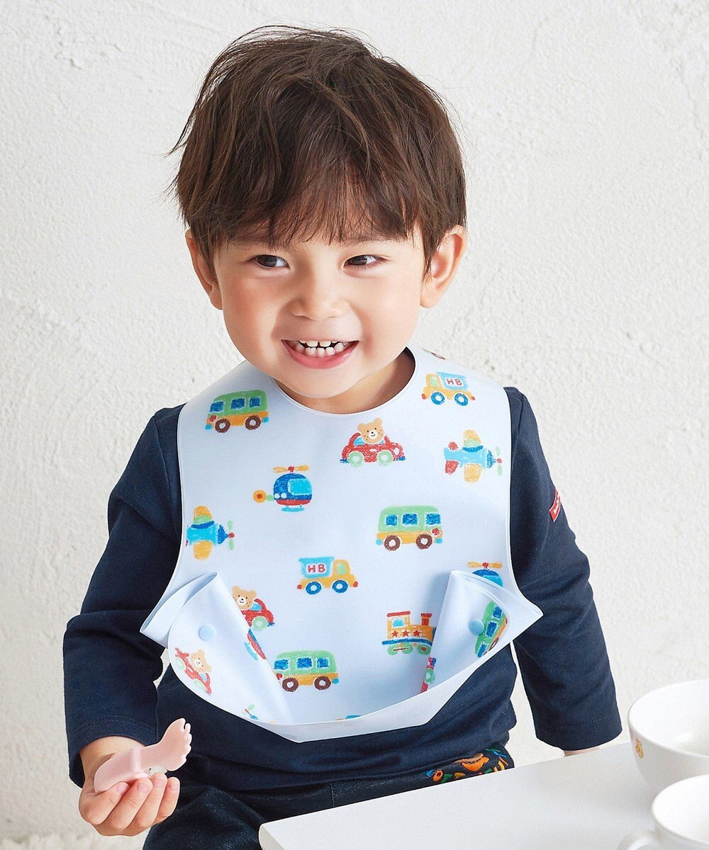 MIKI HOUSE HOT BISCUITS 総柄 お食事スタイ 