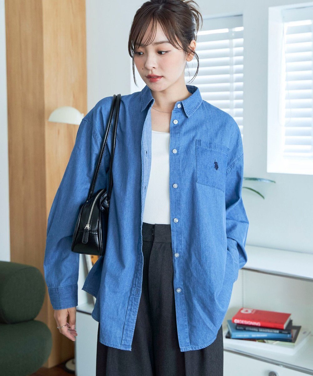 WEGO 【25年秋新色登場★】U.S. POLO ASSN.別注ロングスリーブシャツ 