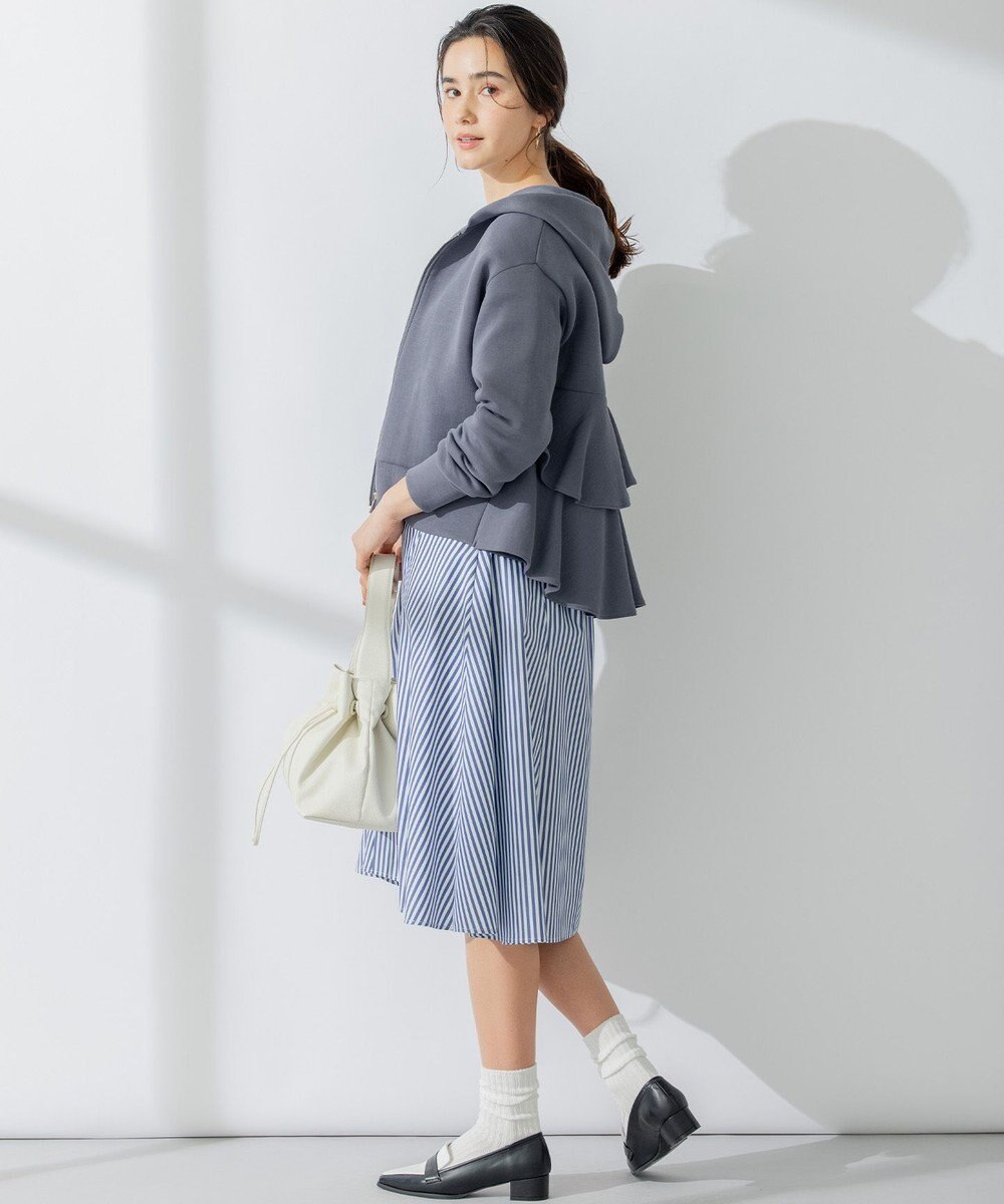 組曲 【人気商品入荷！】ダンボールジャージーバックフリル パーカー 