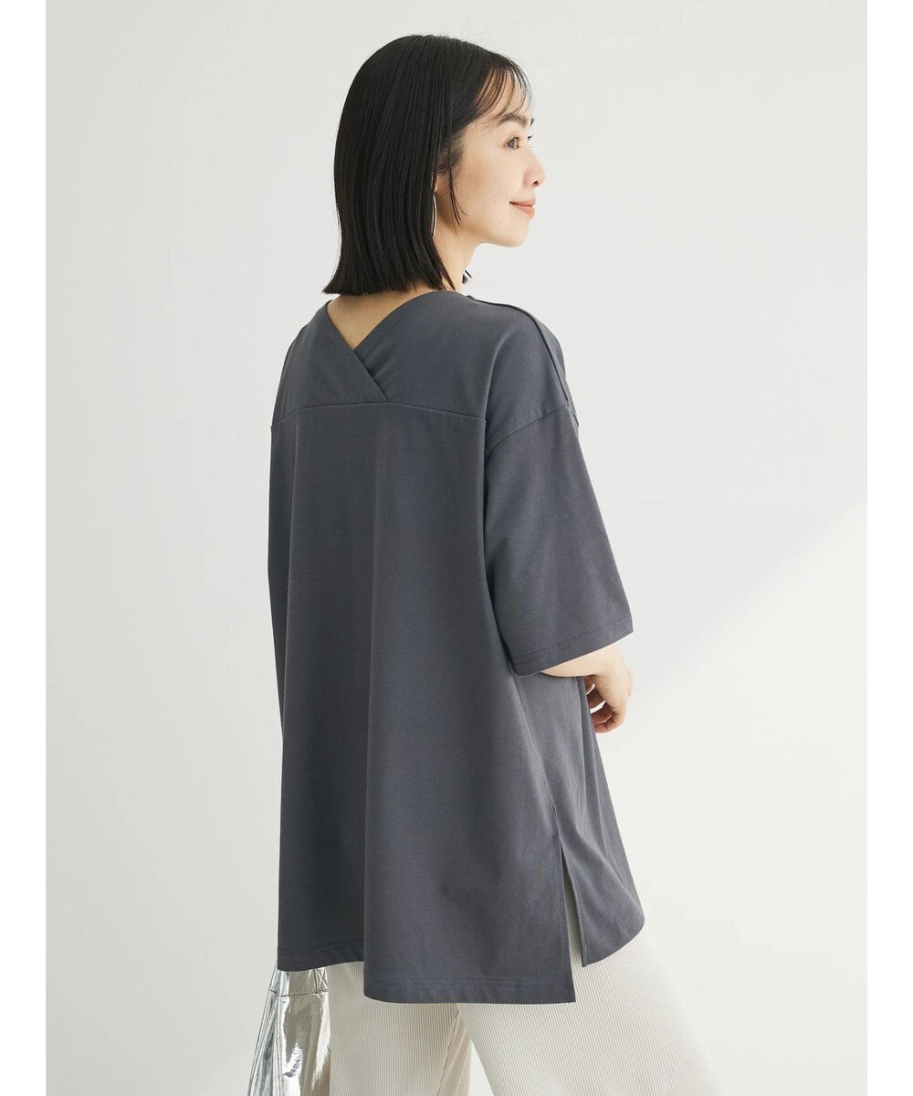 Green Parks 冷っとすずやか　バックカシュクールチュニック 