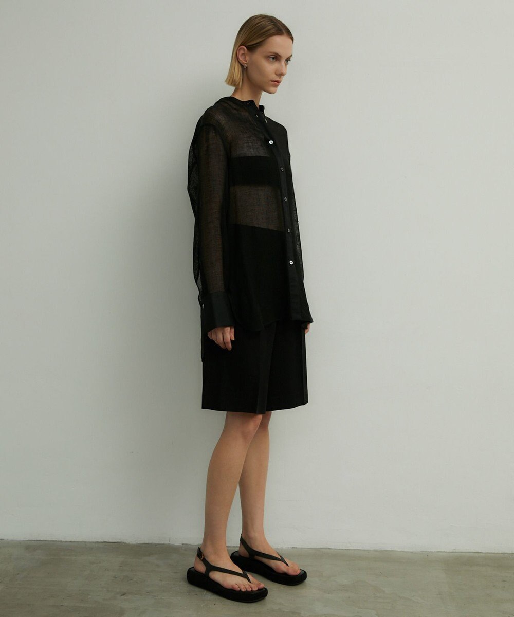 BEIGE， MATHIEU / バンドカラーシャツ 