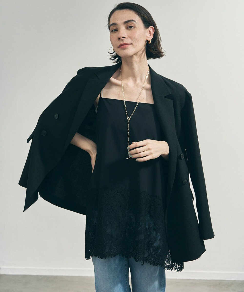 UNFILO レースヘム キャミソール 