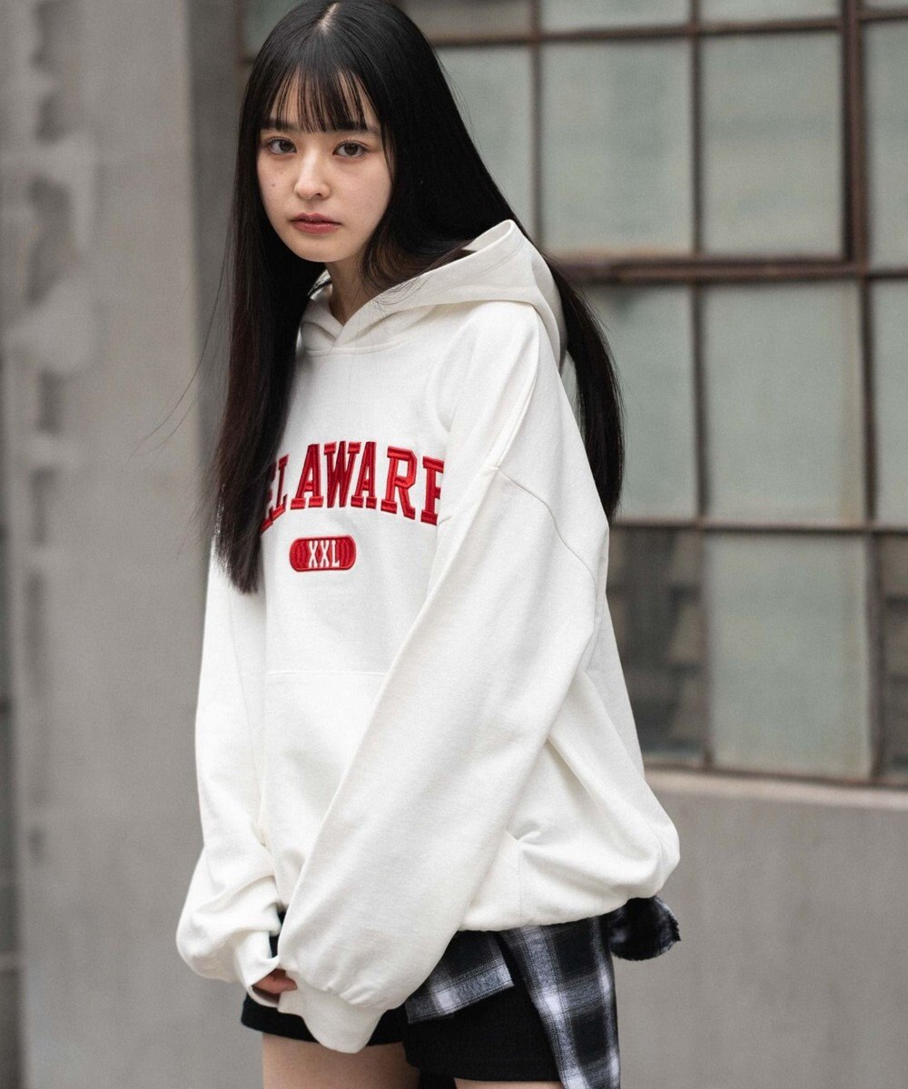 WEGO 【ユニセックス着用ITEM/SMLサイズ展開】グラフィックロゴプルパーカー 